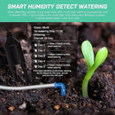 Automatic Plant Waterer Indoor Self Watering System for 15 Potted Plants, Auto Drip Irrigation Kit Programmable Water Timer with Smart Humidity Detection, Blue by GreenHaven Gardens