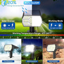 NYMPHY Solar Lights Outdoor Waterproof IP68, 56 LED 3 Lighting Modes Solar Powered Garden Yard Spot Solar Lights for Outside Landscape- 4 Pack (Cool White) by CozyNest Decor