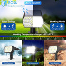 NYMPHY Solar Lights Outdoor Waterproof IP68, 56 LED 3 Lighting Modes Solar Powered Garden Yard Spot Solar Lights for Outside Landscape- 4 Pack (Cool White) by GreenHaven Gardens