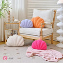Ivory Seashell Throw Pillows, Shell Shaped Throw Pillows, 13 Inch Soft Home Decorative Pillow Plush Cushion for Bed Couch Living Sofa Room Decor Accent Throw Pillow