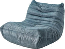 Bean Bag Chairs for Adults Giant Bean Bag Chair Memory Foam BeanBag Chair Big Bean Bag Sofa with Filler Faux Fur Fireside Beanbags Lazy Sofa for Living Room Bedroom Dorm Office (Bluegrey Plush) by CozyNest Decor