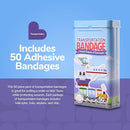 BioSwiss Bandages, Transportation Shaped Self Adhesive Bandage, Latex Free Sterile Wound Care, Fun First Aid Kit Supplies for Kids, 50 Count by TinyTreasures Baby Boutique