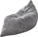 Hobestluk 3 in 1 Bean Bag Chair Giant Bean Bag Chairs Convertible Bean Bag Floor Cushion with Machine Washable Cover, Beanbag Chairs for Adult (Grey) by CozyNest Decor