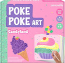jackinthebox Poke Poke Art for Kids - Candyland Theme, Mess-Free Fabric Art and Craft, Flower Pressing Kits, Gift for Kids, Girl Gifts, DIY Activity Boy Gift, Toys for Girls and Boys Ages 4 5 6 7 8 by TinyTreasures Baby Boutique