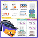 StBernard Kids First Aid Kit, EDC Mini Portable Medical Kit with Cute Bandages, Tools for Children's Daily Boo-Boos, Suits for Home, School, Camping, Hiking, Cub Scouts, Backpacking (Purple) by TinyTreasures Baby Boutique