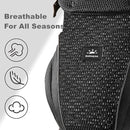 SUNVENO Baby Carrier for Newborn to Toddler – CPC-Certified Breathable Mesh Hip Seat Carrier, Supports 7-45 lbs for Front & Back Carry with Adjustable Waistband, All-Season, Black by TinyTreasures Baby Boutique