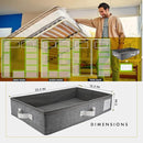 HOMELUX THEORY 2pc Under Bed Storage Containers, Bedroom Under the Bed Drawer Storage Organizer with Bins and Lids, Medium Underbed Clothes Storage Box Ideal for Blanket, Fabric, & Shoes (LightGray) by CozyNest Decor