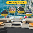 Marine Carpet,5 FT x 10 FT Black Indoor Outdoor Carpet 0.2" Thick Boat Carpet with Water-Proof TPE Backing, Non-Slide Outdoor Marine Carpet Roll for Home, Patio, Porch, Deck by CozyNest Decor