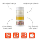 Innobaby Packin' Smart Stackable and Portable Storage System for Formula, Liquid, Baby Snacks and More. 3 Stackable Cups in White. BPA Free. by TinyTreasures Baby Boutique