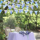 33Ft Iridescent Party Decoration Holographic Fabric Triangle Pennant Banner Flag Cotton Bunting Garland for Birthday Wedding Bridal Shower Bachelorette Engagement Disco Euphoria Galaxy Party Supplies by GreenHaven Gardens