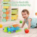 KWYZ Baby Toys 6-12 Months, Musical Turtle Crawling Baby Toys for 12-18 Months, Tummy Time Toys with Light & Sound, Infant Toy 0-3 3-6 6-18M Birthday Gifts for 1 2 Year Old Boy Girl by TinyTreasures Baby Boutique