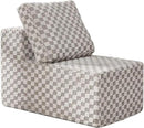 Single Sofa 1 Seat Couch with Deep Seat Memory Foam Cloud Chair with Pillows Large Sofa with L Shape for Living Room Bedroom (Plush Grey, Single) by CozyNest Decor