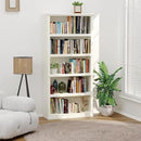 70-Inch Tall White Bookcase, 5 Tiers Shelves Open Storage Bookshelf, 33 in Wide Anti Tipping Indoor Furniture, Book Cases for Home Library Office Bedroom School by CozyNest Decor