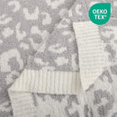 NEXHOME PRO Leopard Soft Blanket Twin Size, Fuzzy Throw Blanket for Couch Bed Sofa Picnic, Knit Blankets for Women Gifts Grey 60 x 80 inches by TinyTreasures Baby Boutique