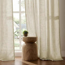 Joydeco Linen Curtains 108 Inch Length 2 Panel Sets,Light Filtering Curtains for Bedroom 52 Inch Wide Living Room Drapes with Back Tabs & Rod Pockets (W52 x L108 Inch, Linen) by CozyNest Decor