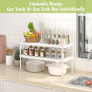 Expandable Cabinet Organizer Shelf With Adjustable Height, Stackable Kitchen Countertop Organizer Rack, Adjustable Shelf Riser For Kitchen Counter, Pantry, Cupboard, Desk, Tabletop by CozyNest Decor