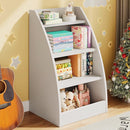 Kids Bookshelf and Toy Organizer,4 Tier Kids Book Shelf for Kids Rooms,Wood Children Bookcase,Baby Storage Book Rack,Toddler Bookshelf,Toy Storage Organizer,Book Display Shelf for Playroom, Nursery by TinyTreasures Baby Boutique