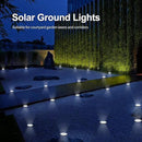pozzolanas 16 Packs Solar Ground Lights-Cold White, 8 LED Solar Garden Lights Waterproof Outdoor Landscape Lights for Lawn Pathway Yard Driveway by GreenHaven Gardens