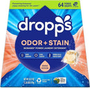 Dropps Odor & Stain Biobased Power Laundry Detergent Pods, Orange Blossom (64 Pods) - HE Compatible Laundry Pods for Fresh Clothes – Laundry Soap Supplies & Recyclable Paperboard Packaging by CozyNest Decor