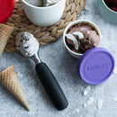 BALCI - 8oz Mini Ice Cream Containers with Silicone Lids (Set of 4) - Freezer Food Storage Containers, Reusable, LeakProof, For Homemade IceCream Containers - Blue, Red, Green, Purple by TinyTreasures Baby Boutique