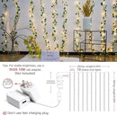 suddus Vines with Light for Bedroom, 200 LED Fairy Lights with Vines, Ivy Curtain Lights for Dorm, Wedding, Party, Wall, Indoor, Outdoor Decor, 6.5ft x 6.5ft by CozyNest Decor