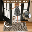 Front Door Mat Outside Entrance, Non Slip Rubber Backing, Trap Dirt and Moisture, Easy Clean Low Profile Welcome Floor Mats for Patio Porch Indoor Outdoor Entry Mat, 17x30 Inch, Brown by CozyNest Decor