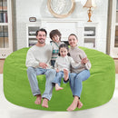 6FT Bean Bag Chair, Large Bean Bag Chairs with Memory Foam Filled, Fluffy Beanbag Sofa with Dutch Velvet Cover, Round BeanBag Chairs for Living Room, Playroom - Lime by TinyTreasures Baby Boutique
