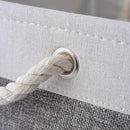 Fabric Storage Bins 12x8x5 inch [6-Pack] with Rope Handles - Decorative Baskets for Organizing by CozyNest Decor