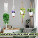 Hoteam 12 Pcs Macrame Plant Hangers Macrame Hanging Planters for Indoor Plants Handmade Boho Hanging Baskets Flower Pots Holder for Outdoor Home Wall Decor by GreenHaven Gardens