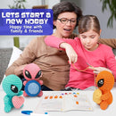 ekaus Crochet Kit for Beginners, Crochet Kit with Step-by-Step Video Tutorials, Crochet DIY Knitting Supplies for Adults Kids, Crochet Aliens(45%+ Yarn) by TinyTreasures Baby Boutique