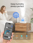 Dreo Smart Humidifier, Cool Mist Humidifiers for Bedroom, Quiet 4L Top Fill Ultrasonic Humidifiers for Home Office Plant & Baby with Nightlight, LED Display, 36H Runtime, APP/Voice Control, HM311S by TinyTreasures Baby Boutique