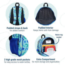 Wildkin 15-inch Kids Backpack – Durable, Padded, Adjustable for School & Travel - Confetti Blue by TinyTreasures Baby Boutique