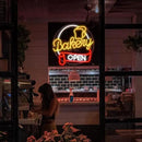 Dimmable Bakery Open Neon Sign USB Open Light Up Sign for Wall Decor Brighter LED Bakery Open Neon Light for Bakery Cake Shop Dessert House Business Decor(12.8 * 12.8 In) by CozyNest Decor