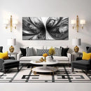 Abstract Wall Art for Living Room Black and White Pictures Wall Art Bedroom,Home Office Wall Decor 20 x 40 Inch by CozyNest Decor