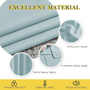 NICETOWN Sky Blue Curtains for Kids Room - Triple Weave Microfiber Home Thermal Insulated Solid Ring Top Blackout Panels/Drapes for Bedroom(Sky Blue, Set of 2, 52 x 95 Inch) by TinyTreasures Baby Boutique