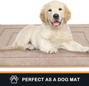 PURRUGS Dirt Trapping Door Mat 20" x 31.5", Non-Slip/Skid Machine Washable Entryway Rug, Dog Doormat, Super Absorbent Welcome Mat for Muddy Wet Shoes and Paws, Beige by CozyNest Decor