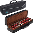 EastRock Closed Hole Flutes C 16 Key for Beginner, Kids, Student -Nickel Flute with Case Stand and Cleaning kit (Red) by TinyTreasures Baby Boutique