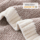 Snuggle Sac Taupe Blankets Twin Size, Reversible Super Soft Bed Blanket Warm Cozy Knit Fuzzy Plush Lightweight Blankets for Bed, Sofa, Living Room, Hotel, Heather Taupe, 60x80 inches by TinyTreasures Baby Boutique