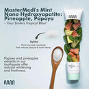 MasterMedi Nano Hydroxyapatite Toothpaste – Fluoride Free, SLS Free, for Sensitive Teeth, Whitening, Enamel Remineralization, Magic Mint, Dentist Recommended, 4 oz (Pack of 1) by CozyNest Decor