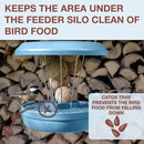 SWISSINNO No Mess Bird Feeder Lucerne Smart Birds for Fat Balls - Feed Birds, not mice & Rats! Robust & Reliable for Hanging - Made in EU - Light Blue by CozyNest Decor