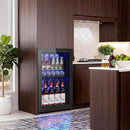 2.5 Cu.Ft Wine Fridge, Mini Fridge With Glass Door, Wine Cooler Refrigerator, Beverage Drink Beer Cooler, Adjustable Shelves & Digital Temperature Display, 22 Bottle 95 Can by CozyNest Decor