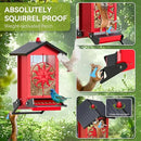 Squirrel Proof Bird Feeders for Outdoors, 5LBS Large Capacity Metal Wild Bird Feeder with Bilateral Weight-Activated Perches, Anti Squirrel Bird Feeders for Outside Finch, Cardinal, Blue Jay by GreenHaven Gardens