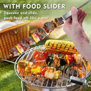 GRILLART Kabob Skewers for Grilling - Metal Skewers for Kabobs with Slider - Flat BBQ Skewers Stainless Steel - 17" Shish Kabob Grill Skewers & Ideal Kabob Sticks for Meat Shrimp Chicken Veggie(10PCS) by GreenHaven Gardens