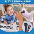 PYLE Electric Piano, 37 Keys Electric Keyboard Piano, Music Keyboard - Built-in Stereo Speakers, Rechargeable Battery, Wired Microphone, Portable Design, 200 Tones, 200 Rhythms, 50 Demos Included by TinyTreasures Baby Boutique