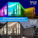 200ft Permanent Outdoor Lights,RGB Eaves Light with App Control Remote,DIY IP67 Waterproof Under Eave Lighting,Outside led Lights for Christmas,Garden,House Decorations by GreenHaven Gardens