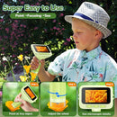 3.0" Screen Digital Microscope for Kids: 1000X Rechargeable Mini Pocket Portable Miniscope Magnifying Glass 4K Coin Jewelry Loupe Edu Science STEM Toy Xmas Gift 4-12 Boys Girls by TinyTreasures Baby Boutique