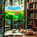 SELICOR Read Books & Be Kind Neon Signs for Wall Decor-Teacher Appreciation Gift,Adjustable LED Book Neon Light Up Sign for Reading Room Study Room Classroom Bookstore Library Museum Cafe Bedroom by CozyNest Decor