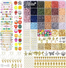 BBita 6680Pcs Clay Beads Bracelet Making Kit, Flat Preppy Beads for Friendship Bracelets, Polymer Clay Beads with Charms for Jewelry Earrings Necklaces Making Kit, Crafts Gifts for Girls Ages 6-12 by TinyTreasures Baby Boutique