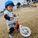Soft-Style Kids Knee and Elbow Pads with Bike Gloves, Flexible Impact-Resistant Gear for Ages 2-11, Designed for Balance Bikes, Roller-Skating, and Skateboarding by TinyTreasures Baby Boutique