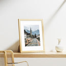 Vittanly 11x14 Picture Frames Set of 9, Shatter Resistant Plexiglass, Display 8x10 Pictures with Mat or 11x14 without Mat, Photo Frames for Wall or Tabletop, Engineered Wood, OAK by CozyNest Decor